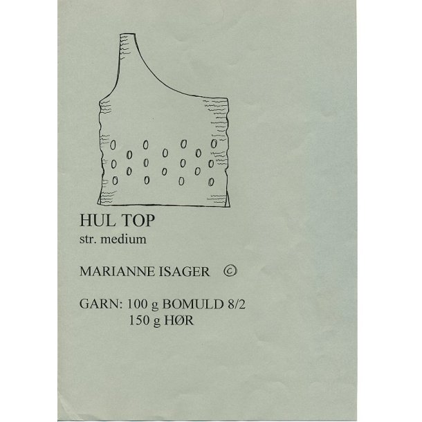Hul top - Marianne Isager
