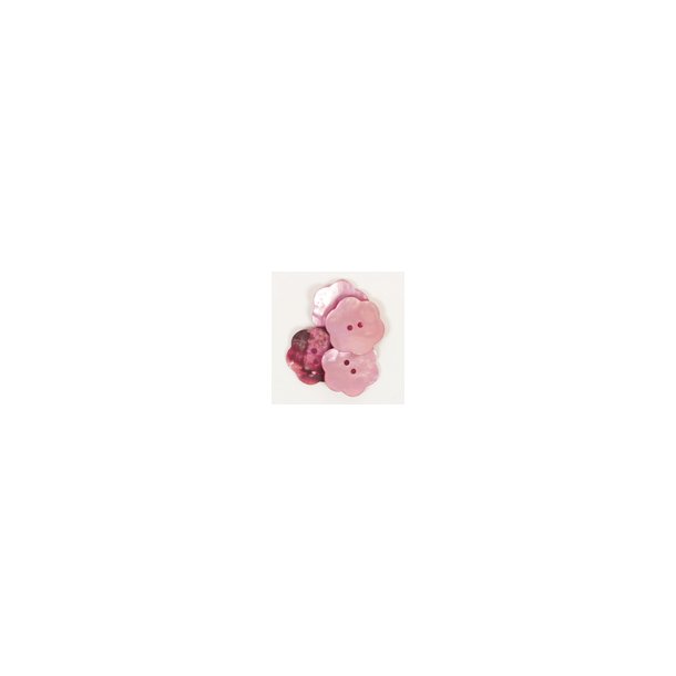 DROPS knap nr. 603: rosa perlemorsblomst 25mm. Prisen er pr. stk.