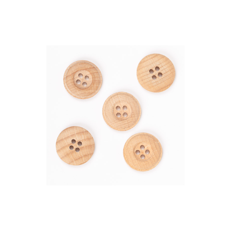 DROPS knap nr. 501: egetr� 20mm. Prisen er pr. stk.