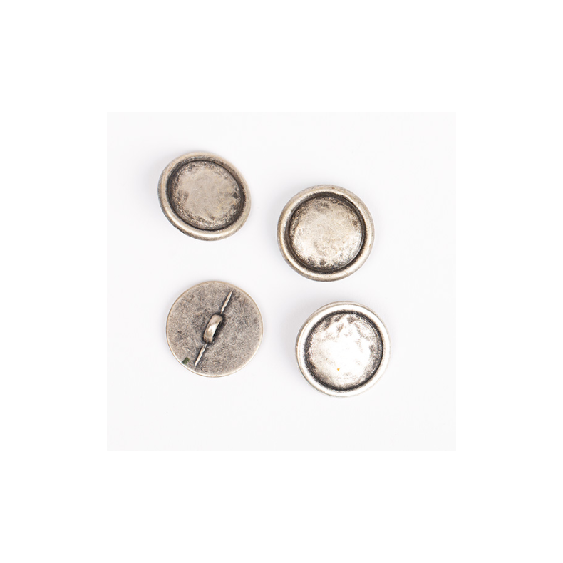 DROPS knap nr. 529: rund s�lv 20mm. Prisen er pr. stk.