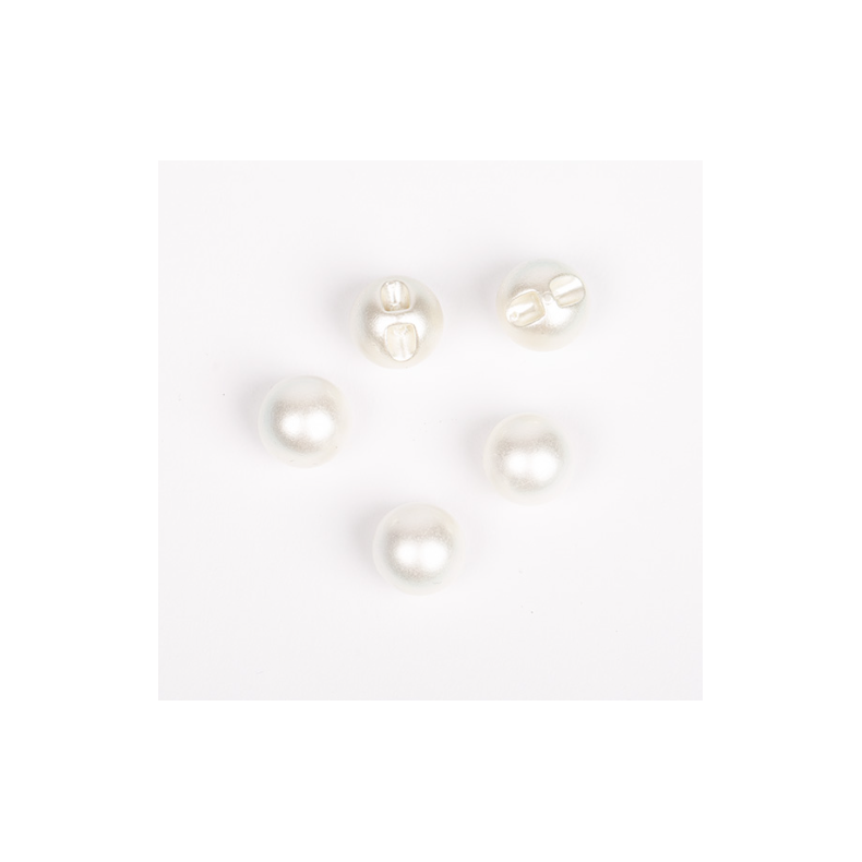 DROPS knap nr. 541: hvid perle 12mm. Prisen er pr. stk.