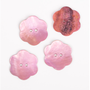 DROPS knap nr. 603: rosa perlemorsblomst 25mm. Prisen er pr. stk.