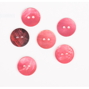 DROPS knap nr. 605: rd(pink) perlemor 15mm. Prisen er pr. stk.