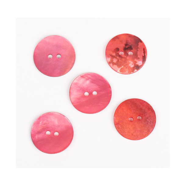 DROPS knap nr. 610: rd(pink) perlemor 20mm. Prisen er pr. stk.