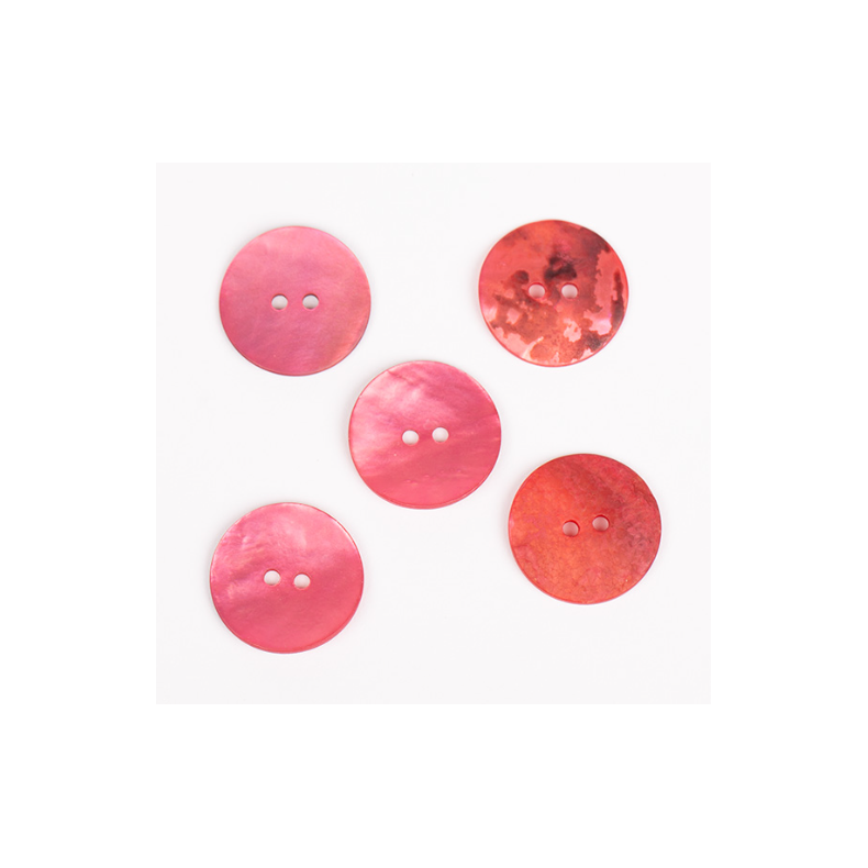 DROPS knap nr. 610: r�d(pink) perlemor 20mm. Prisen er pr. stk.