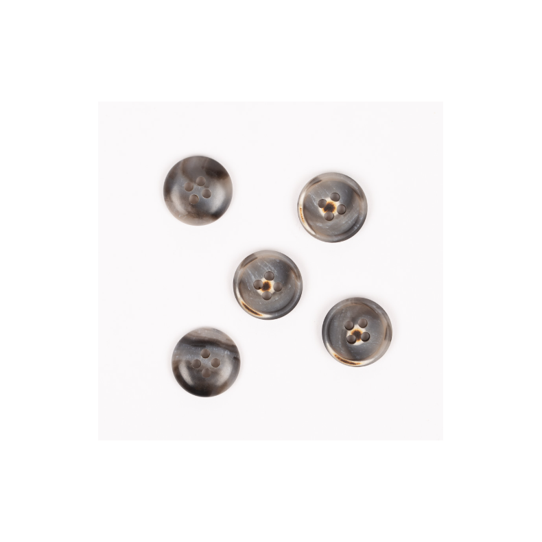 DROPS knap nr. 701: Imiteret tr� (mokka) 15mm. Prisen er pr. stk.