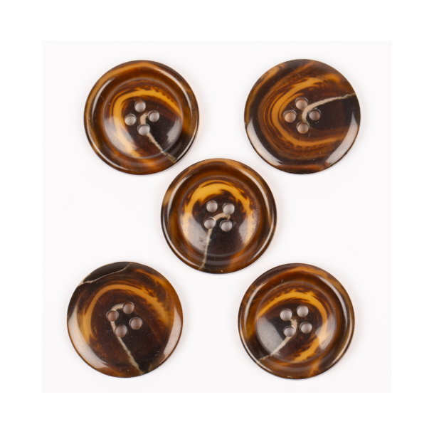 DROPS knap nr. 708: imiteret horn (teak) 25mm. Prisen er pr. stk.