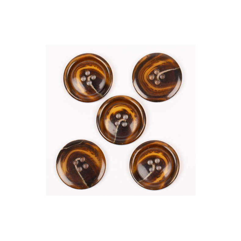 DROPS knap nr. 708: imiteret horn (teak) 25mm. Prisen er pr. stk.