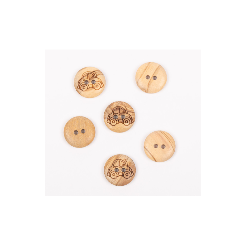 DROPS knap nr. 806: Bil (tr�) 15mm. Pris pr stk.