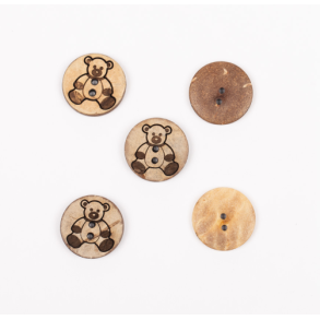 DROPS knap nr. 813: bamse (kokosnd) 15mm. Prisen er pr. stk.