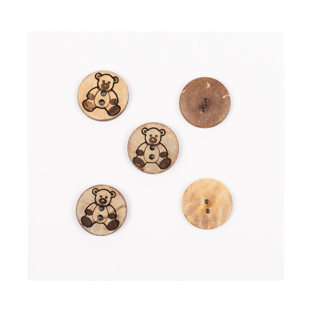 DROPS knap nr. 813: bamse (kokosnd) 15mm. Prisen er pr. stk.