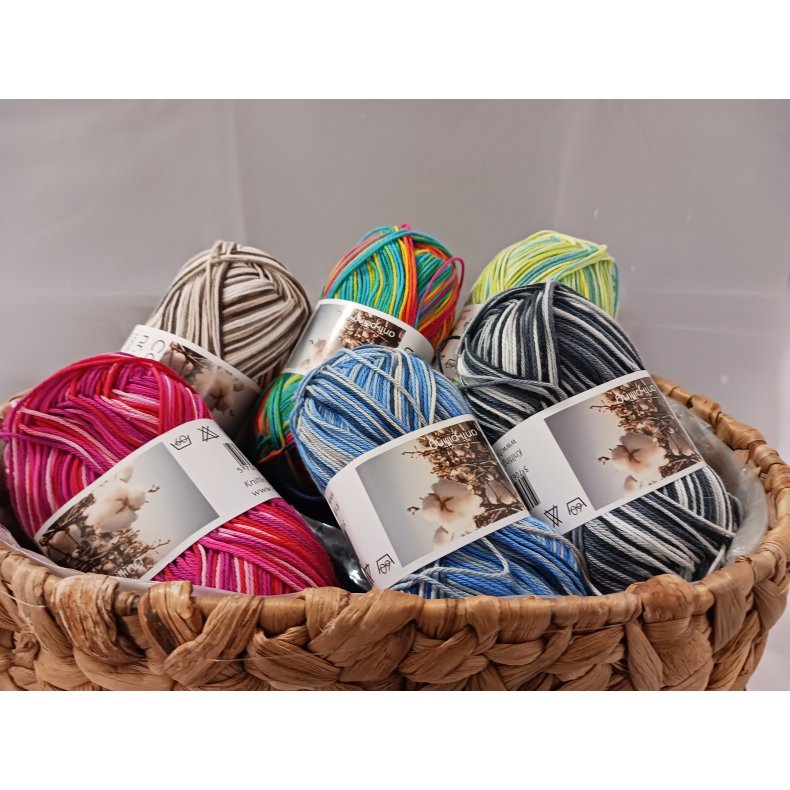 Cotton 8 - flerfarvet